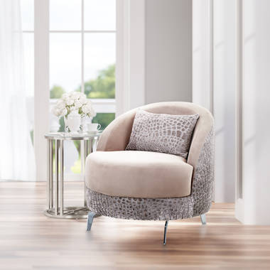 Blush store barrel chair